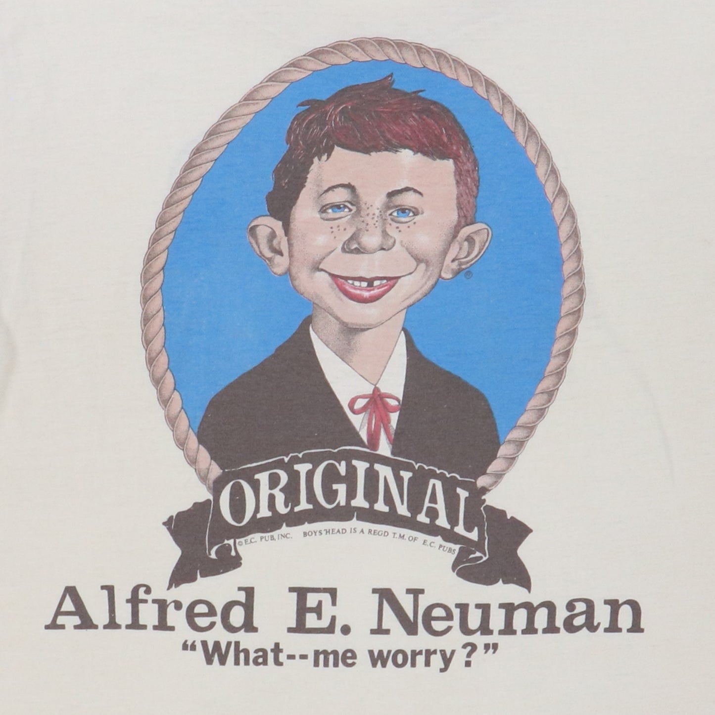 1980s Mad Magazine Alfred E Neuman What Me Worry Shirt