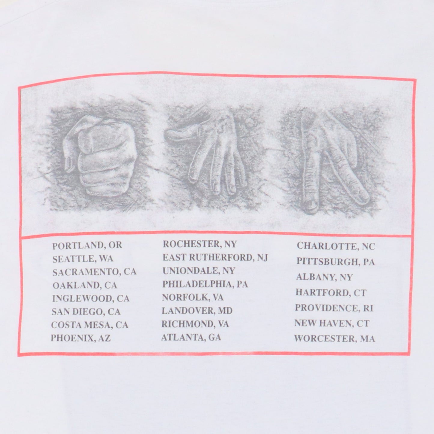 1990 Rush Presto Tour Shirt