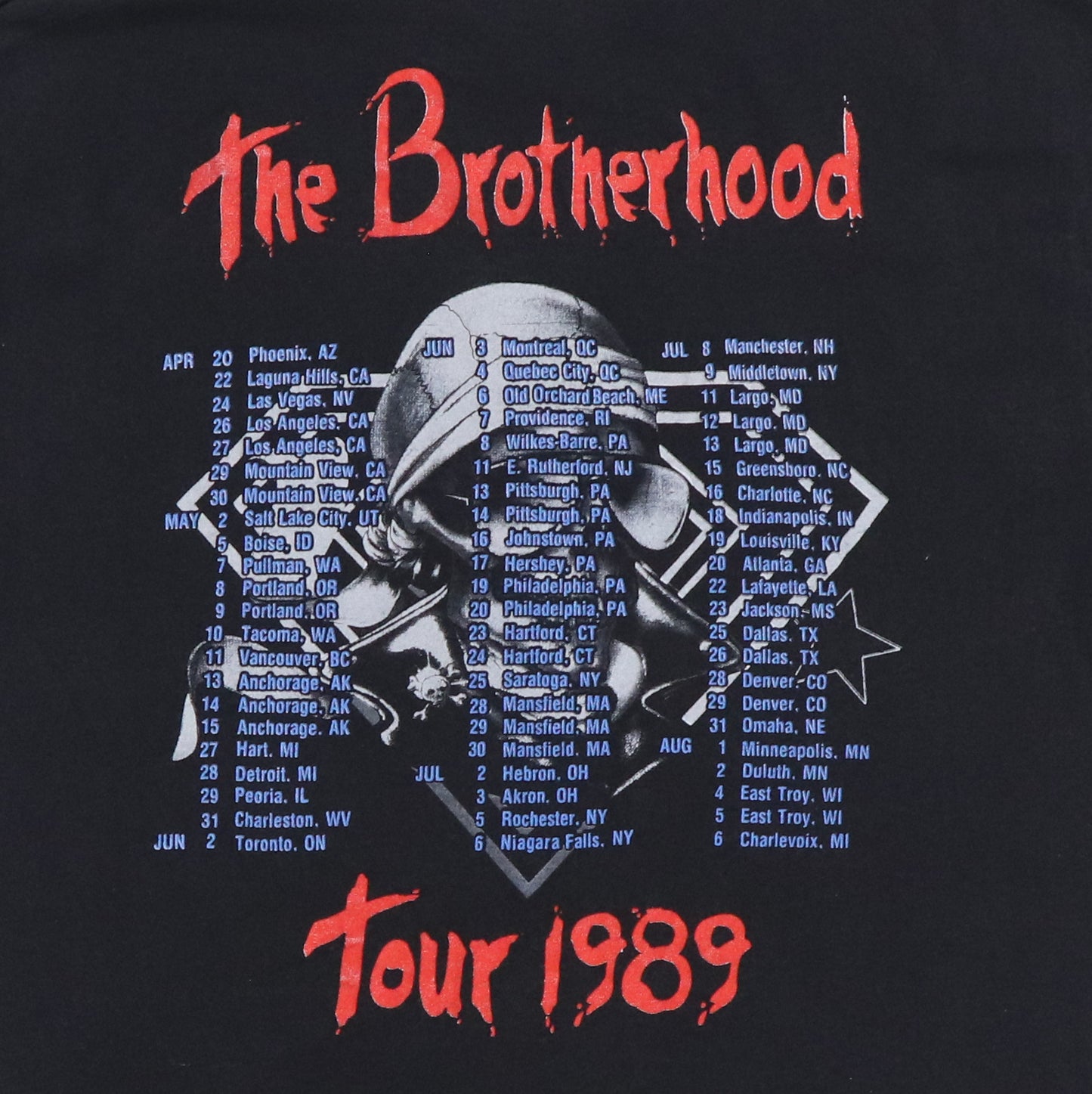 1989 Bon Jovi The Brotherhood Tour Shirt