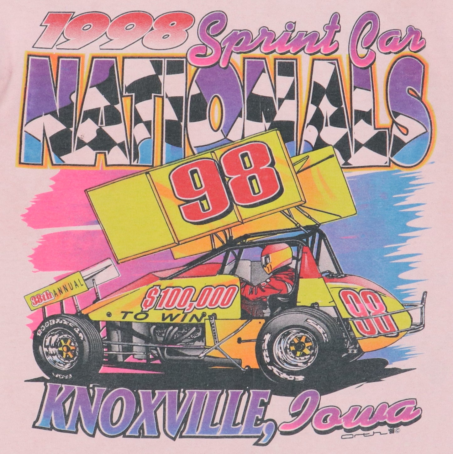 Wyco Vintage 1997 Knoxville Nationals Sprint Car Racing Shirt