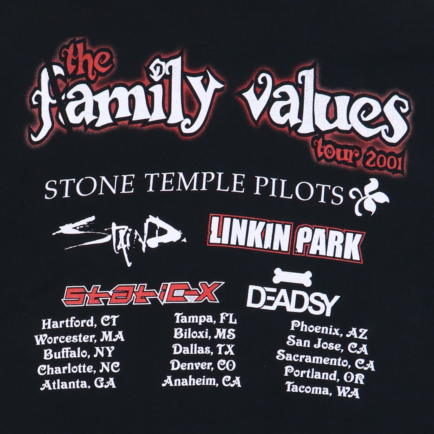 2001 Family Values Tour Shirt