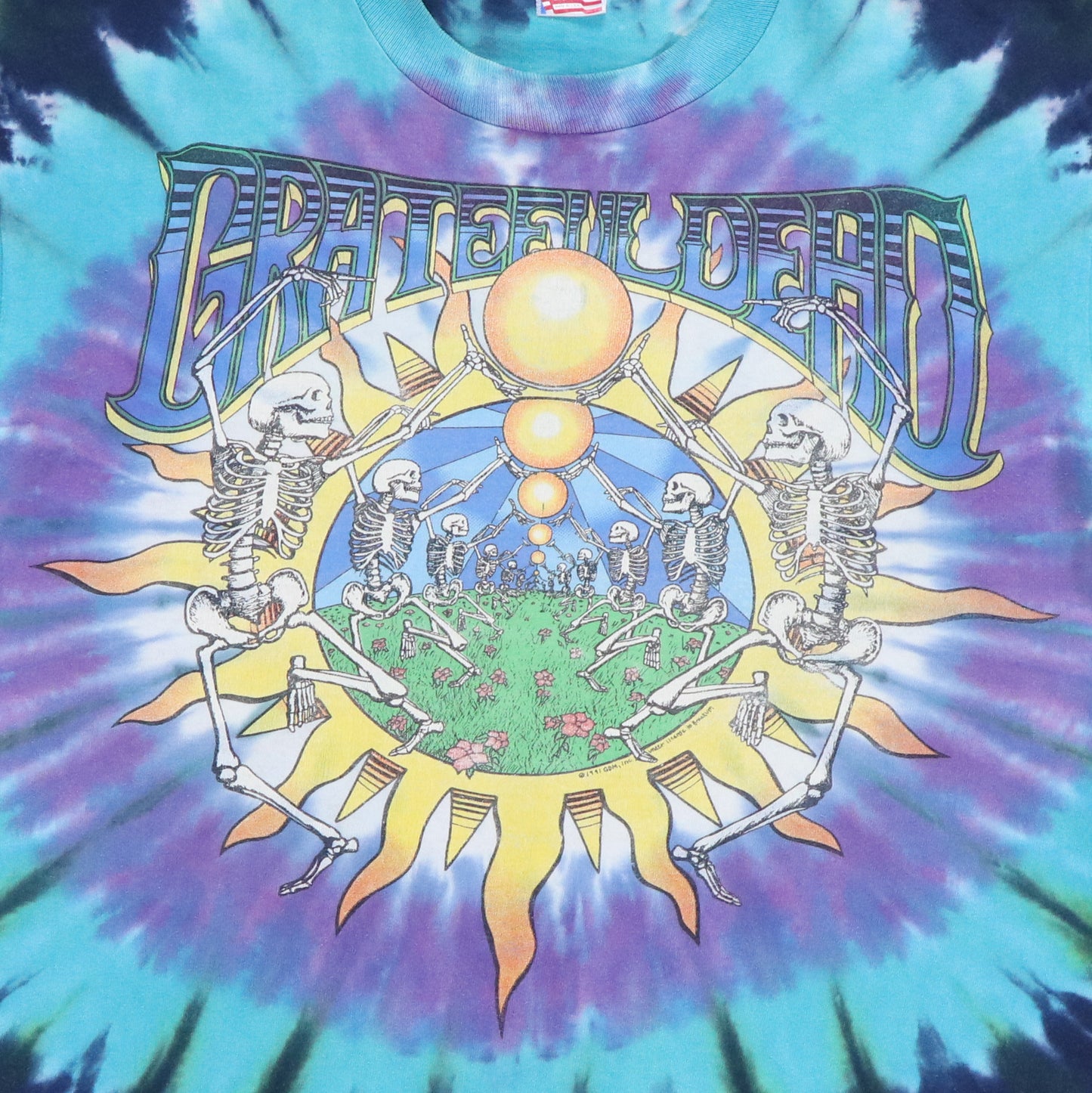 1991 Grateful Dead Summer Tour Tie Dye Shirt