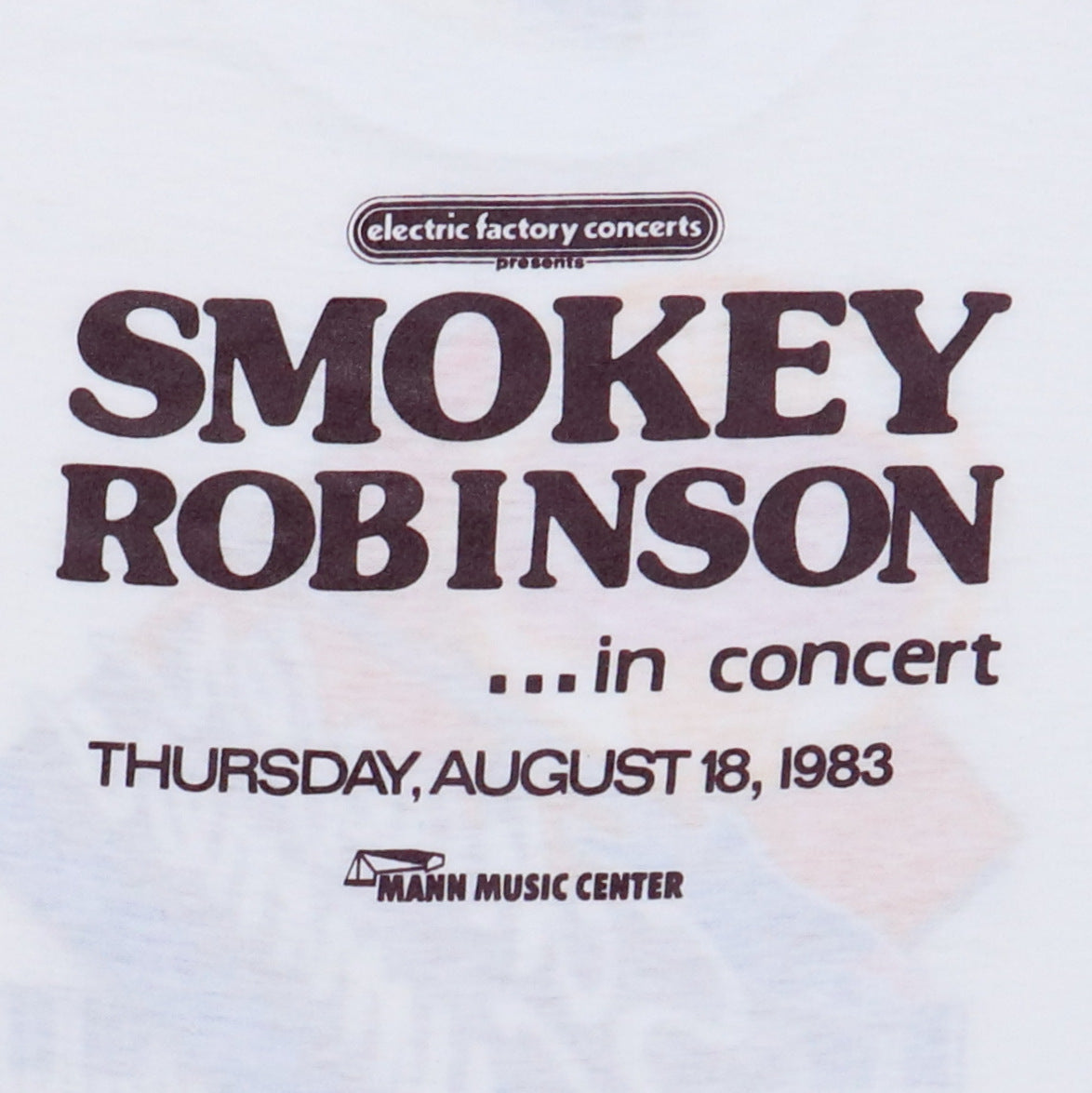 1983 Smokey Robinson In Concert Shirt