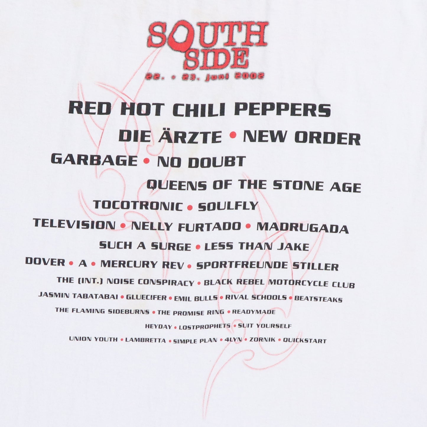 2002 Southside Music Festival Concert Shirt