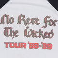 1988 Ozzy Osbourne No Rest For The Wicked Tour Jersey Shirt