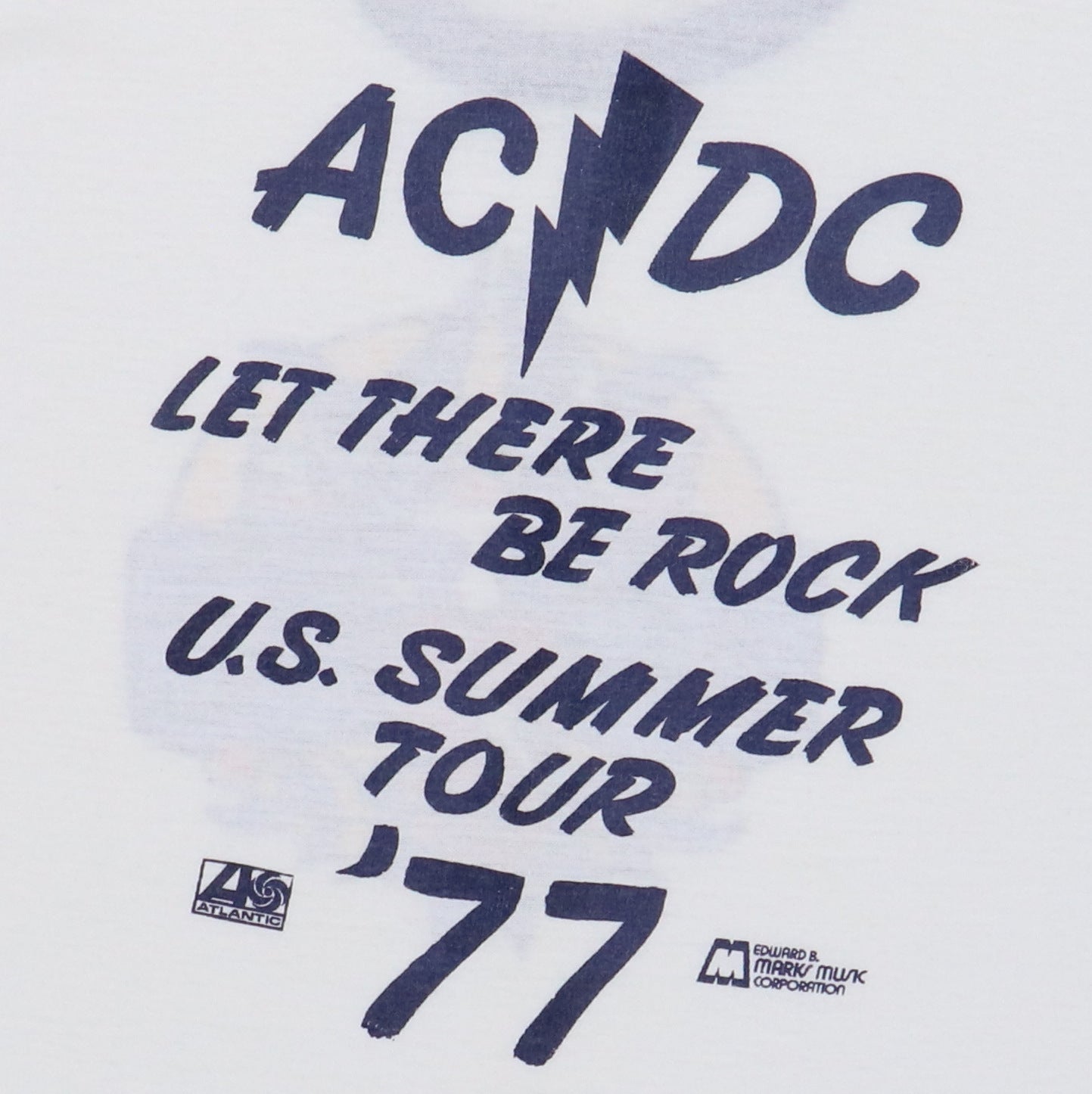 1977 ACDC Let There Be Rock Summer Tour Shirt