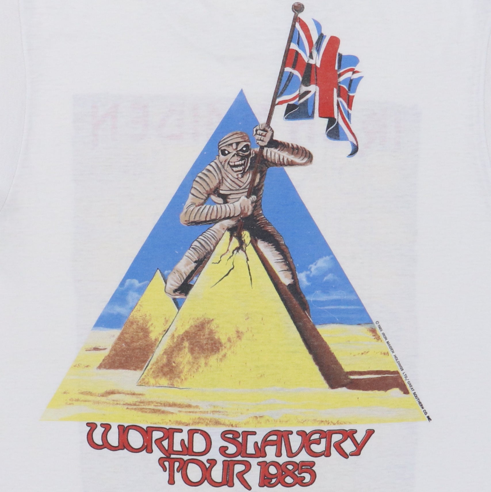 1985 Iron Maiden World Slavery Tour Sleeveless Shirt