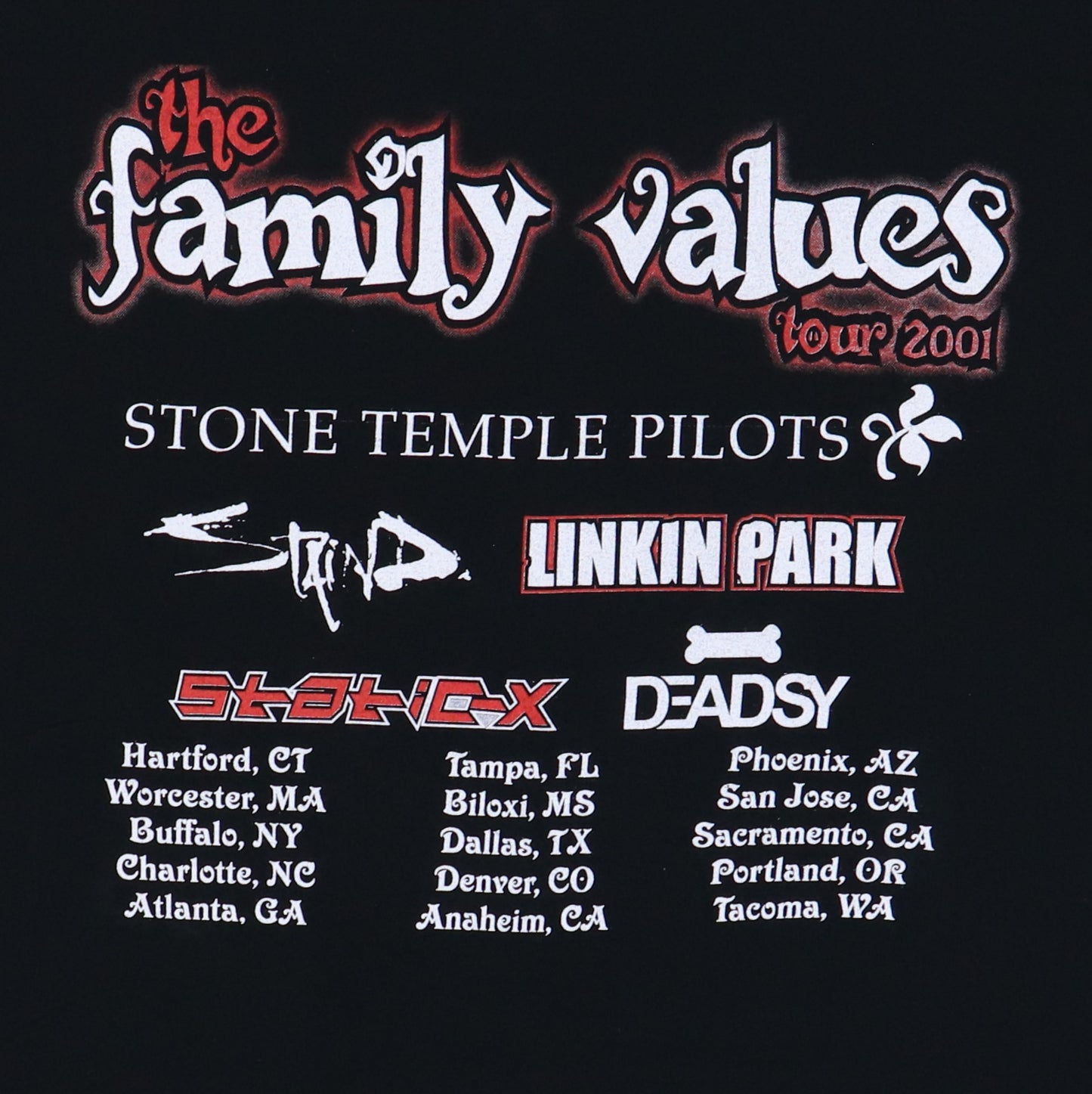 2001 Family Values Tour Shirt