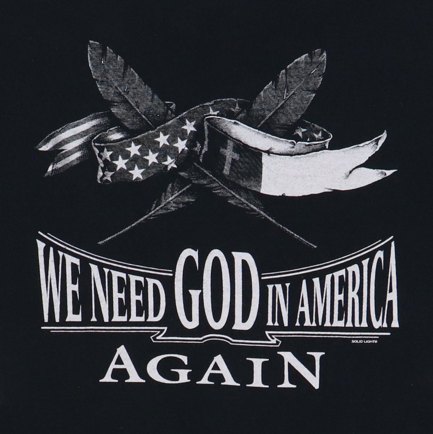 1990s Bald Eagle God In America Shirt