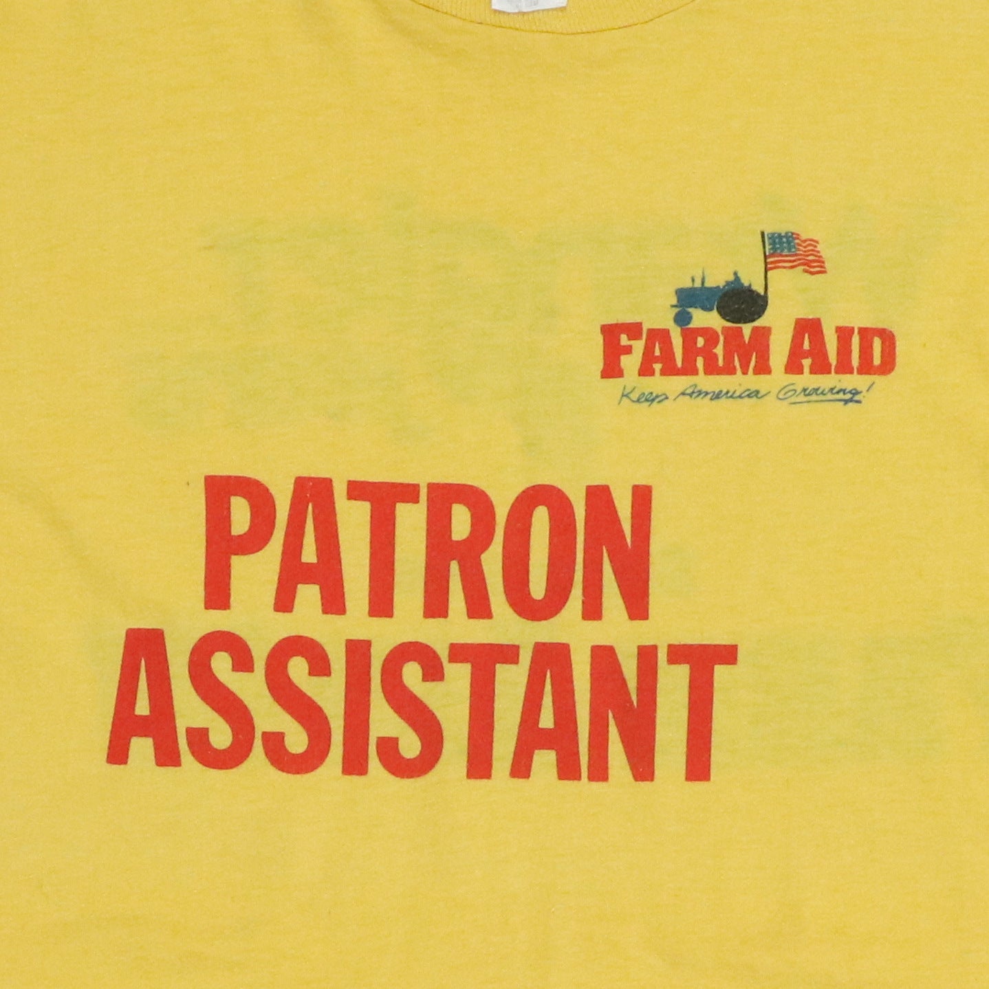 1980s Farm Aid Crew Concert Shirt