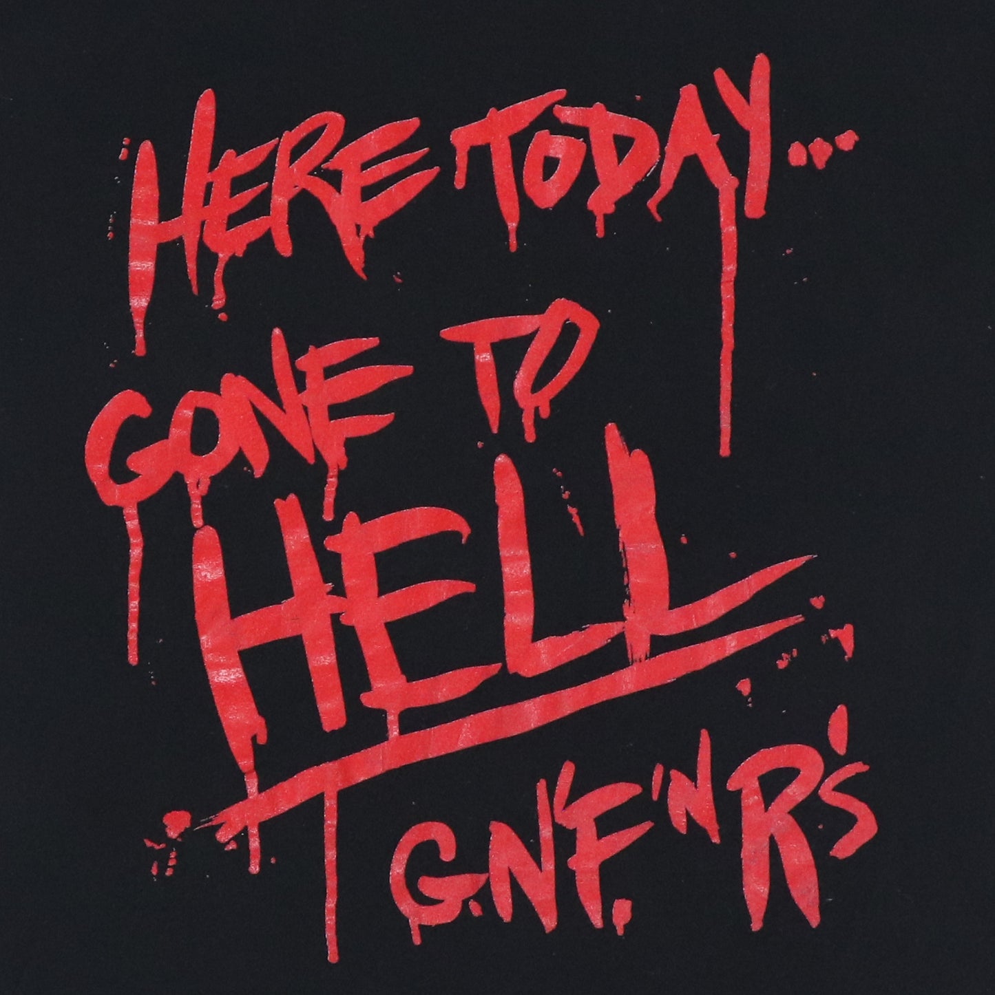 1990s Guns N Roses Here Today Gone To Hell Shirt