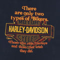 1980s Harley Davidson Two Types Of Bikers Shirt