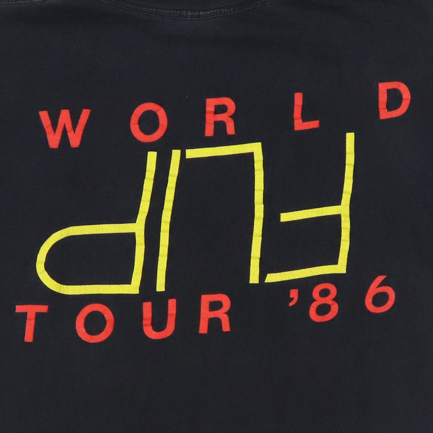 1986 Nils Lofgren Flip World Tour Shirt