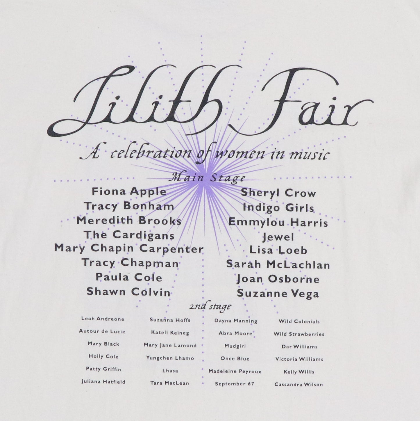 1997 Lilith Fair Concert Shirt