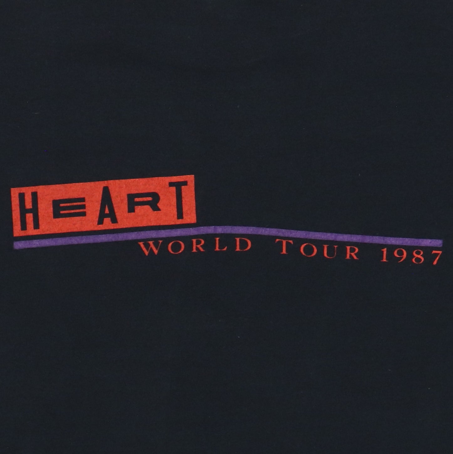 1987 Heart Bad Animals Tour Shirt