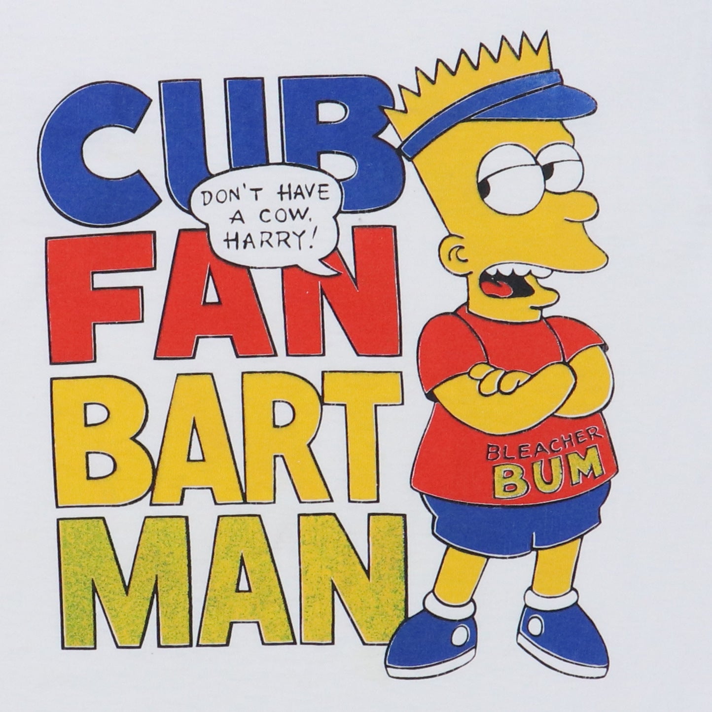 1990s Bart Simpson Cub Fan Bartman Shirt