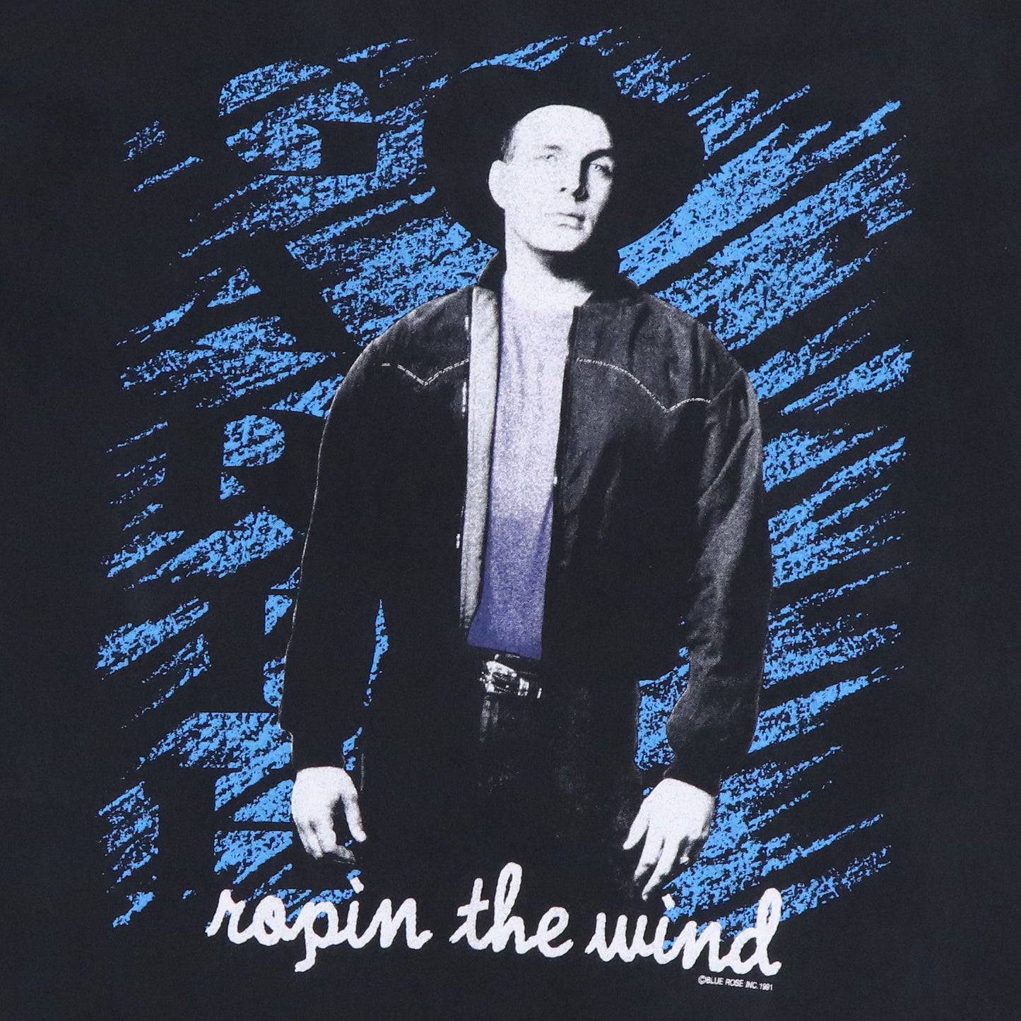 1991 Garth Brooks Ropin The Wind Tour Shirt