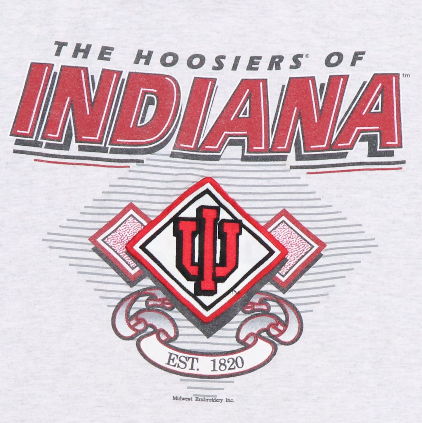 1990s Indiana State Hoosiers Embroidered Shirt