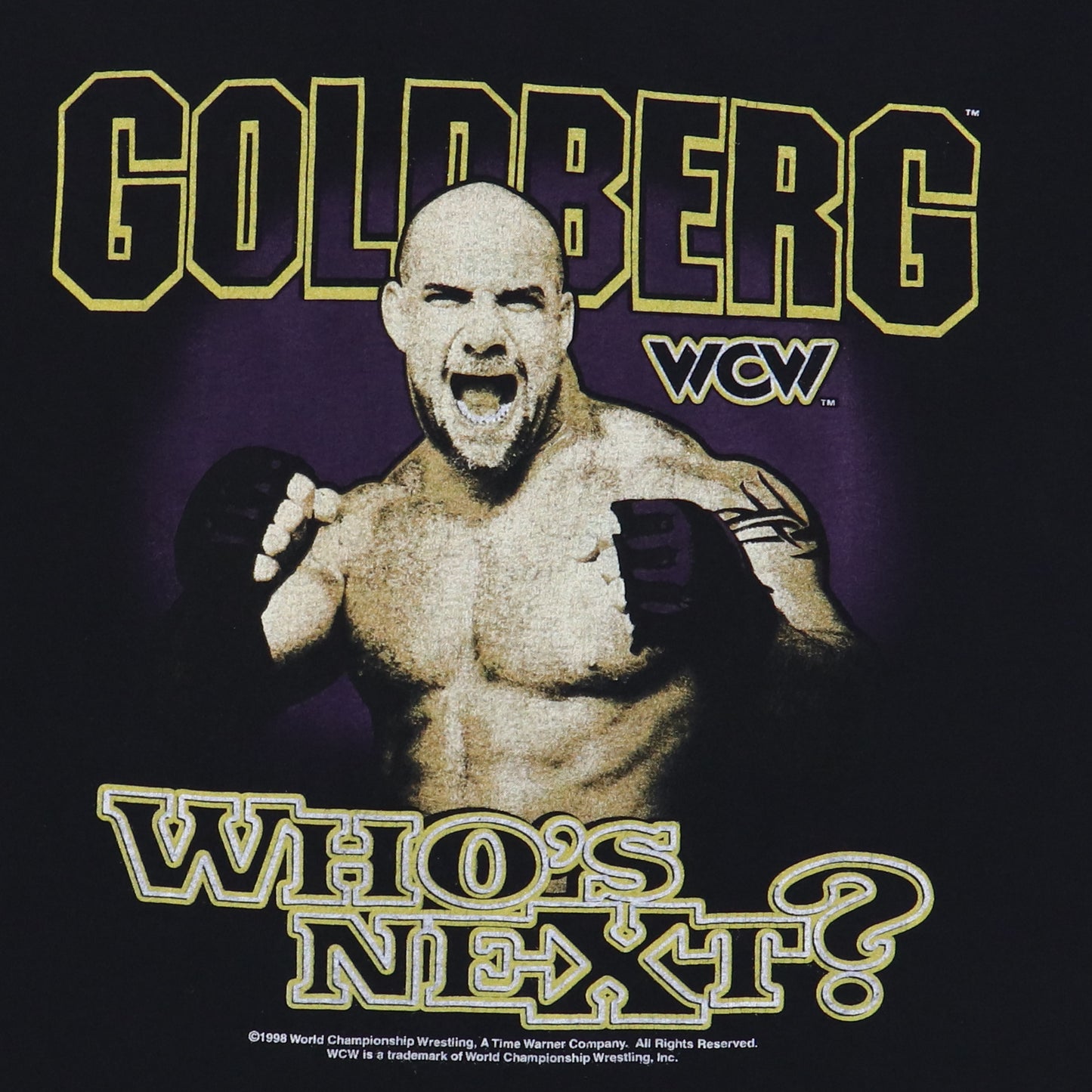 1998 Goldberg WCW Wrestling Shirt