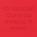 1975 Rolling Stones Memphis Tour Shirt