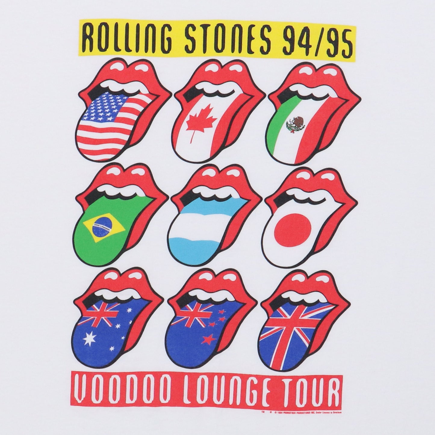 1994 Rolling Stones Voodoo Lounge Tour Shirt