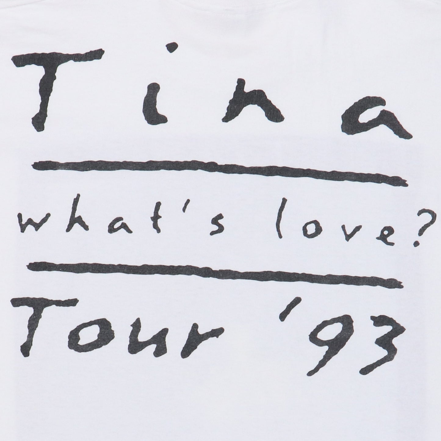 1993 Tina Turner What's Love Tour Shirt