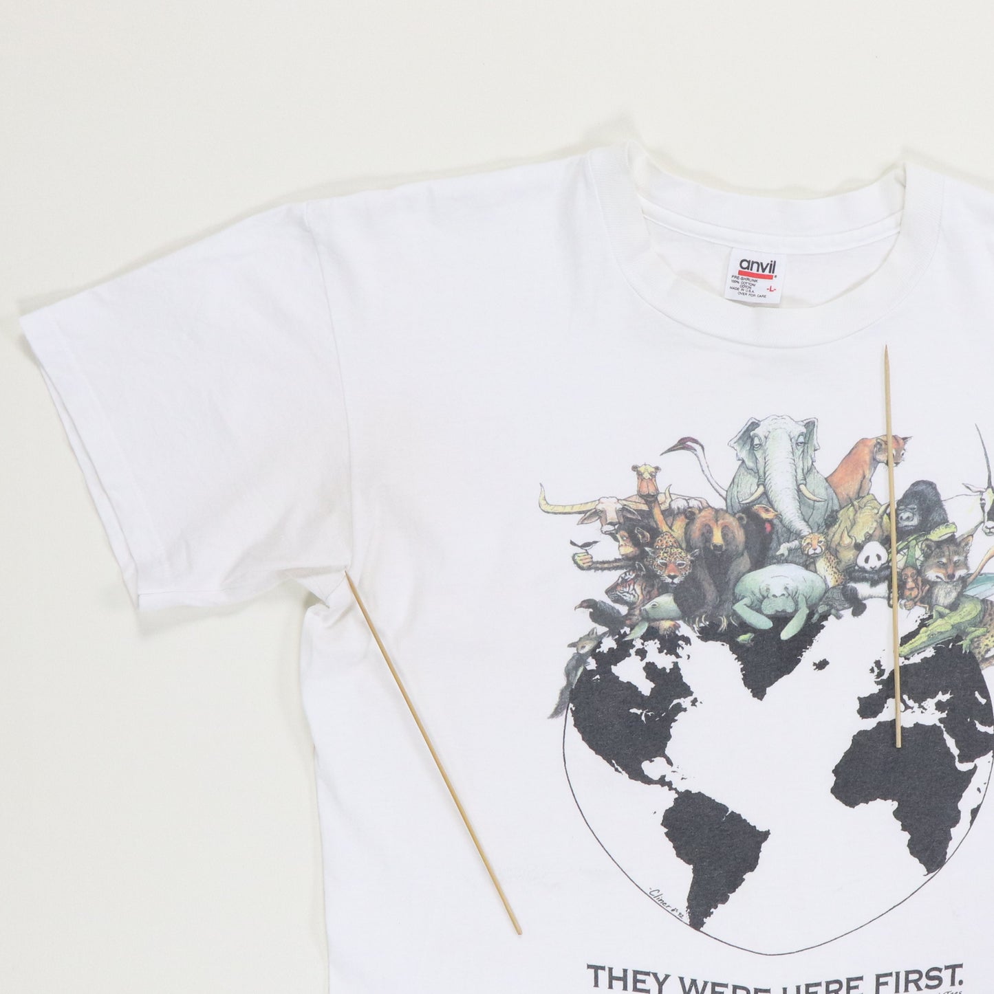 1992 They Were Here First Human-i-tees Shirt