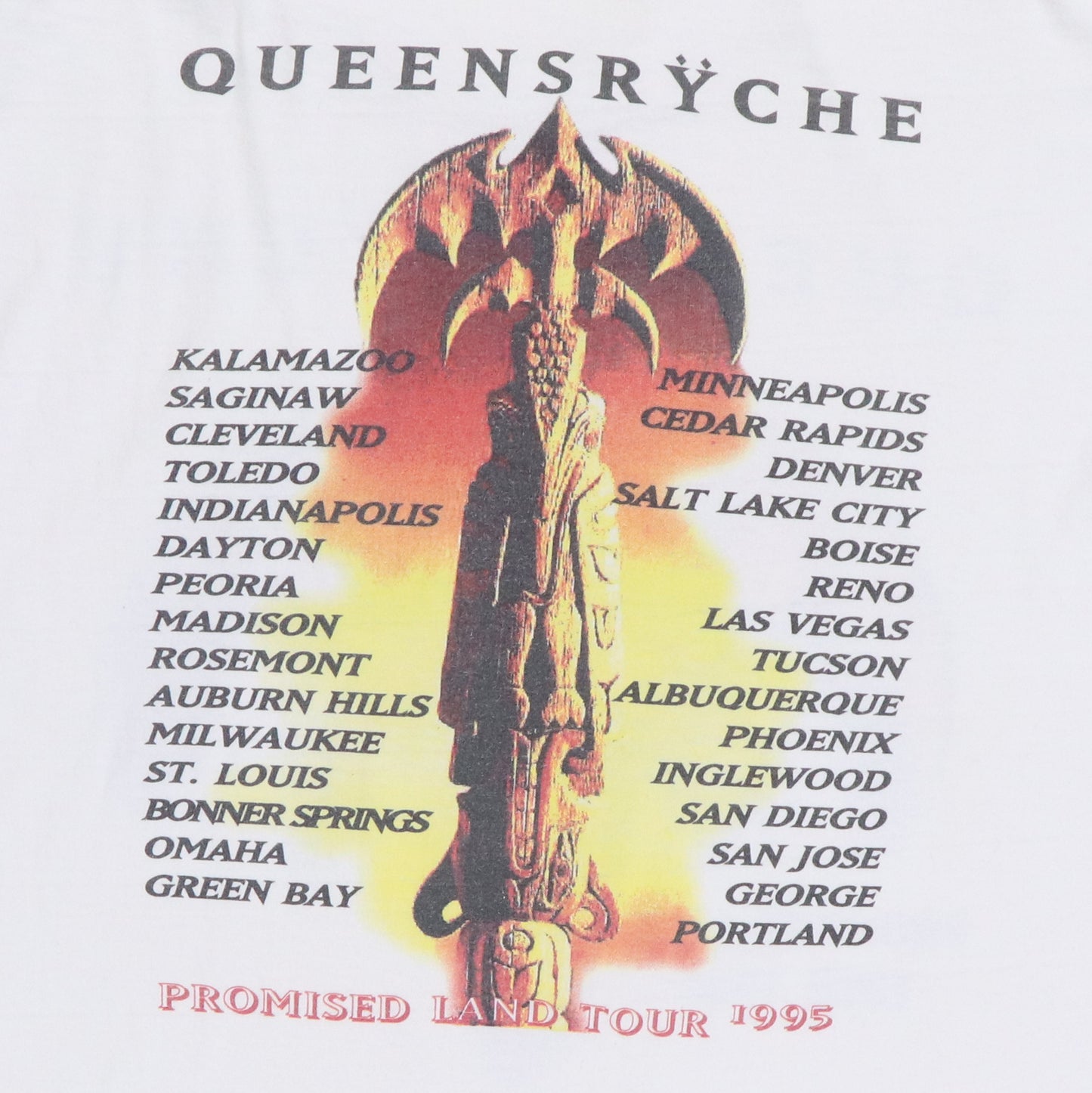 1995 Queensryche Promised Land Tour Shirt