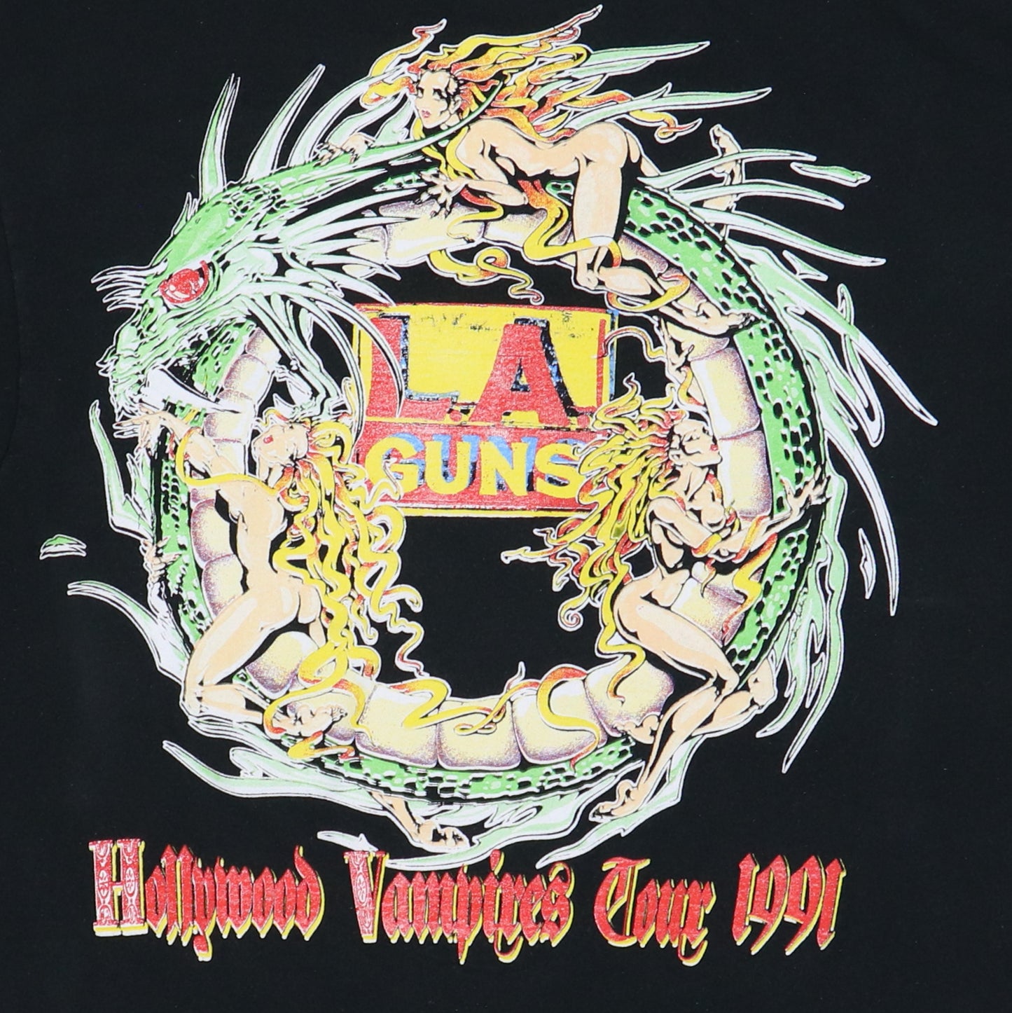 1991 LA Guns Hollywood Vampires Tour Shirt