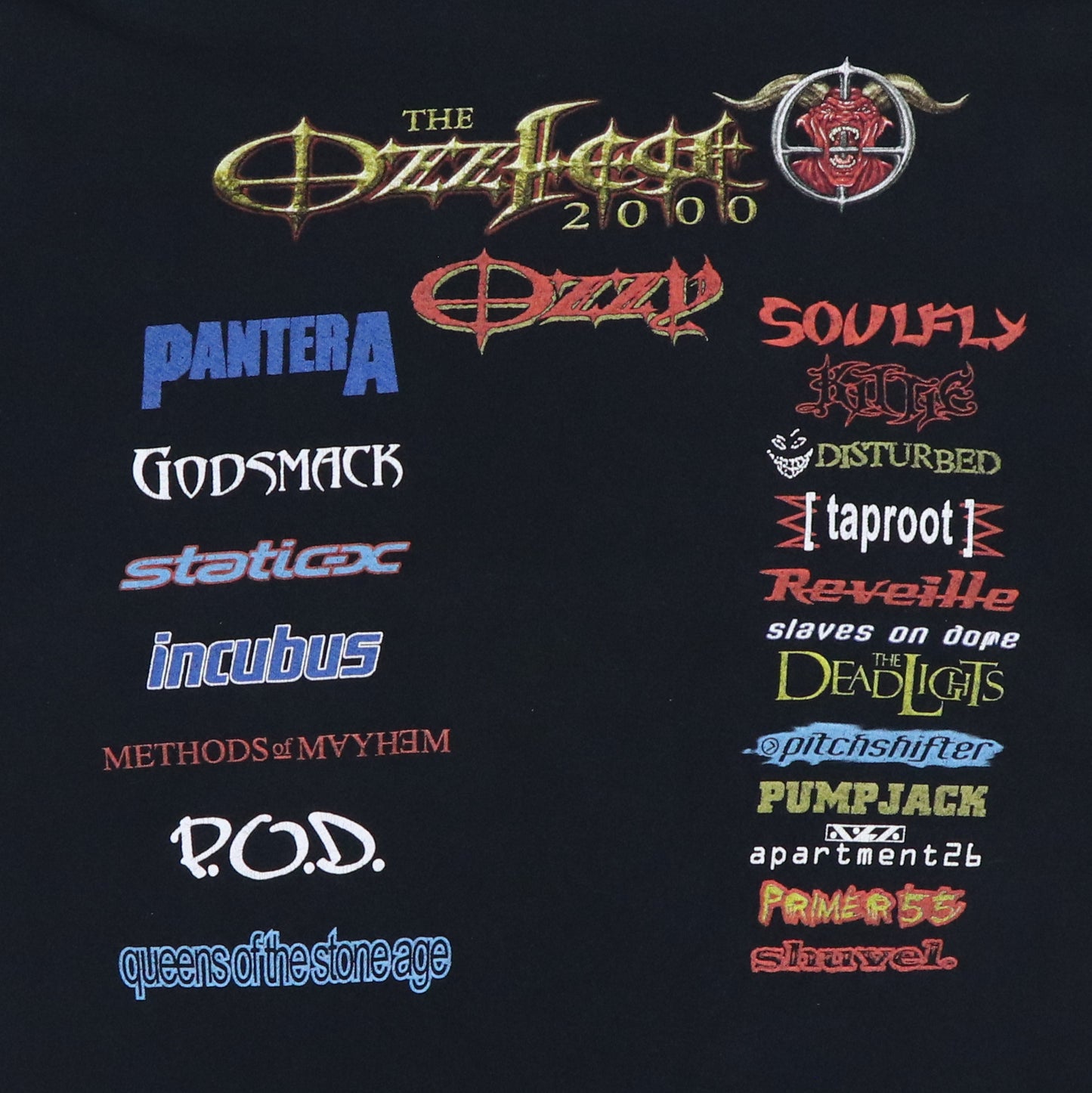 2000 Ozzfest Concert Shirt