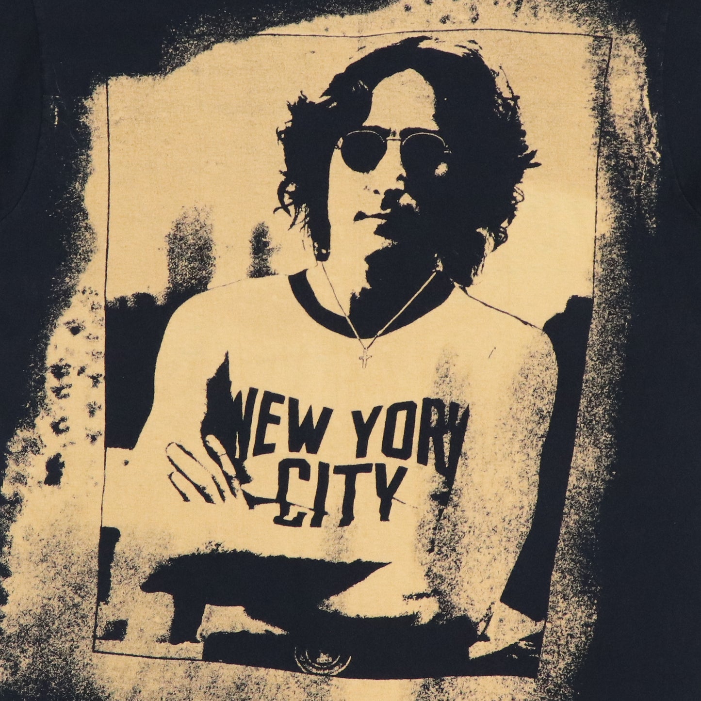 1990s John Lennon Bleach Print Shirt