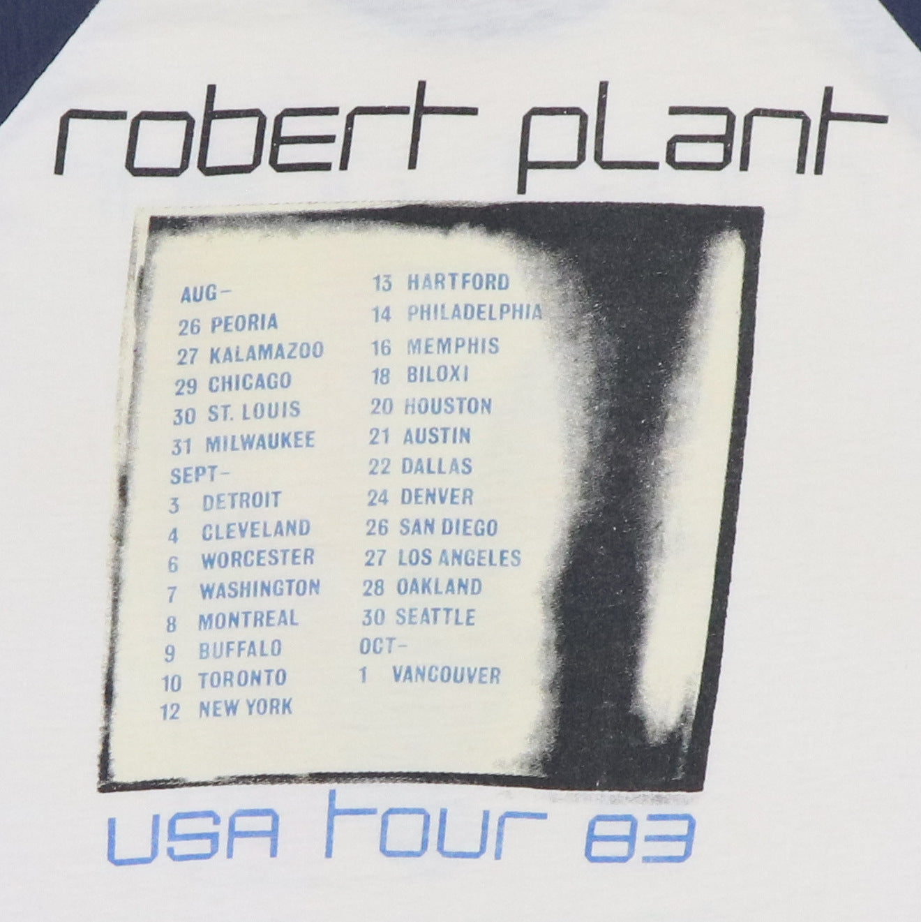 1983 Robert Plant USA Tour Jersey Shirt