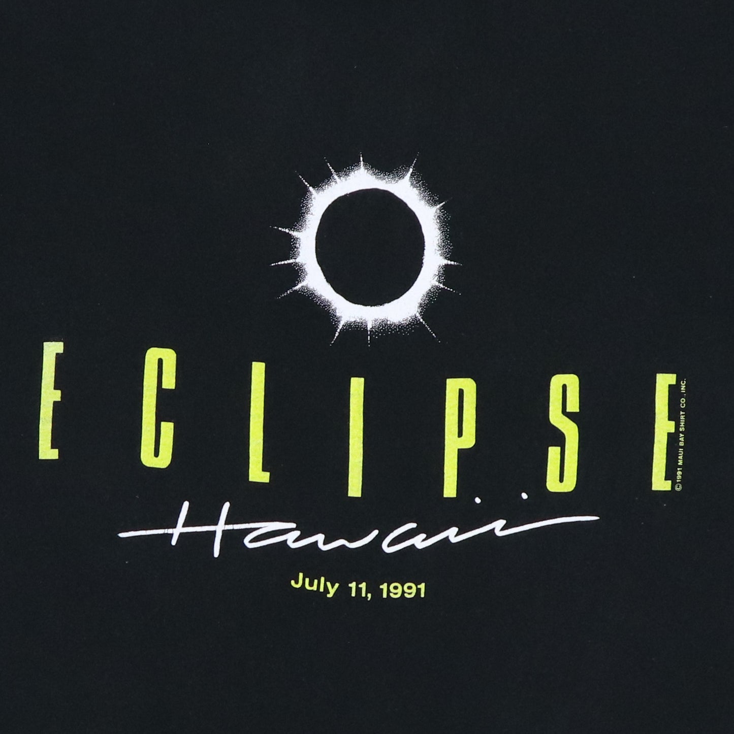 1991 Solar Eclipse Hawaii Shirt