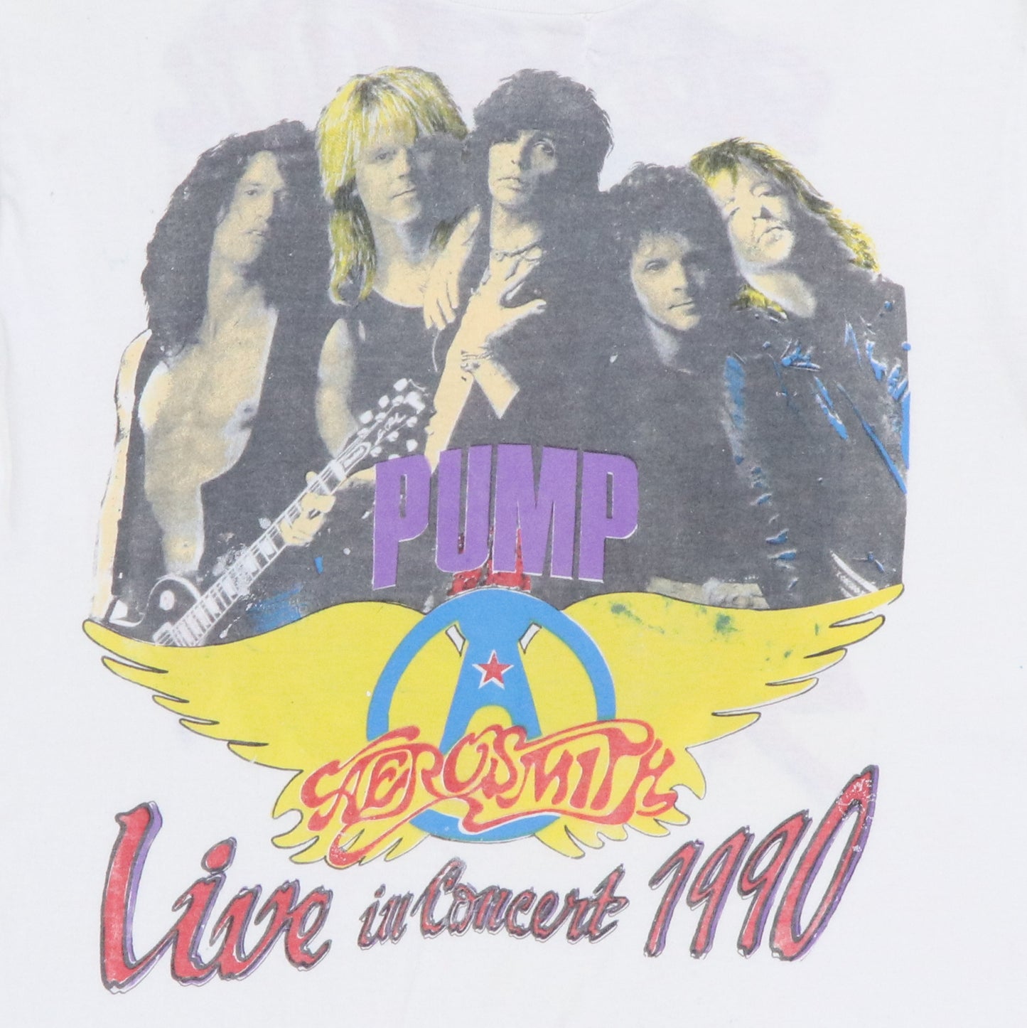 1990 Aerosmith Skid Row Tour Shirt