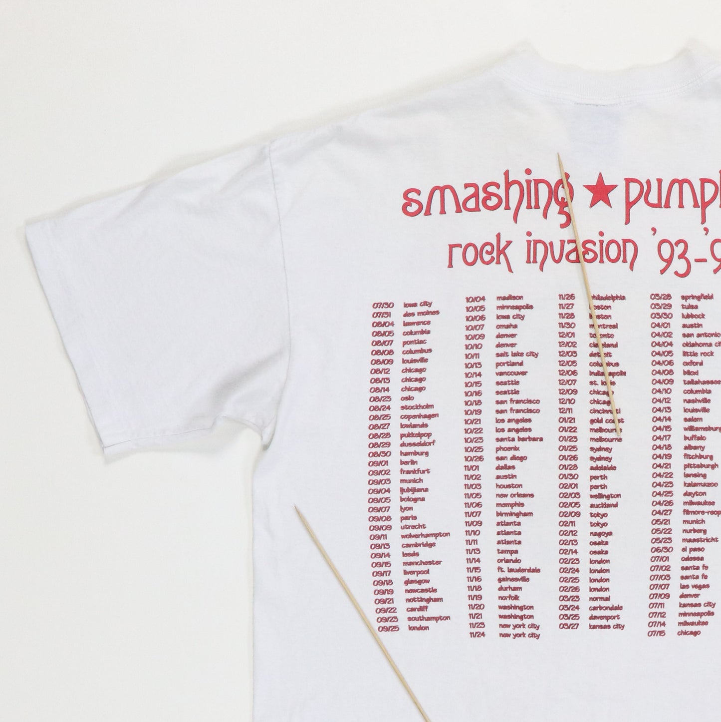 1993 Smashing Pumpkins Smile Tour Shirt