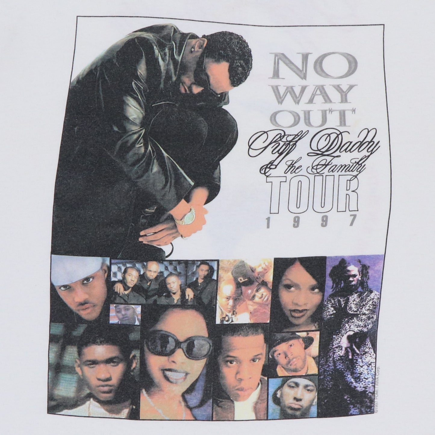 1997 Puff Daddy & The Family No Way Out Tour Shirt