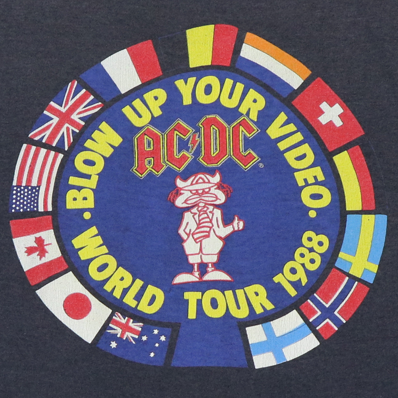 1988 ACDC Blow Up Your Video World Tour Shirt