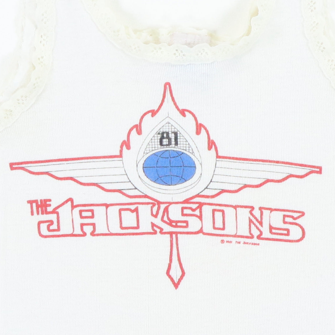 1981 The Jacksons Tour Lace Tank Top