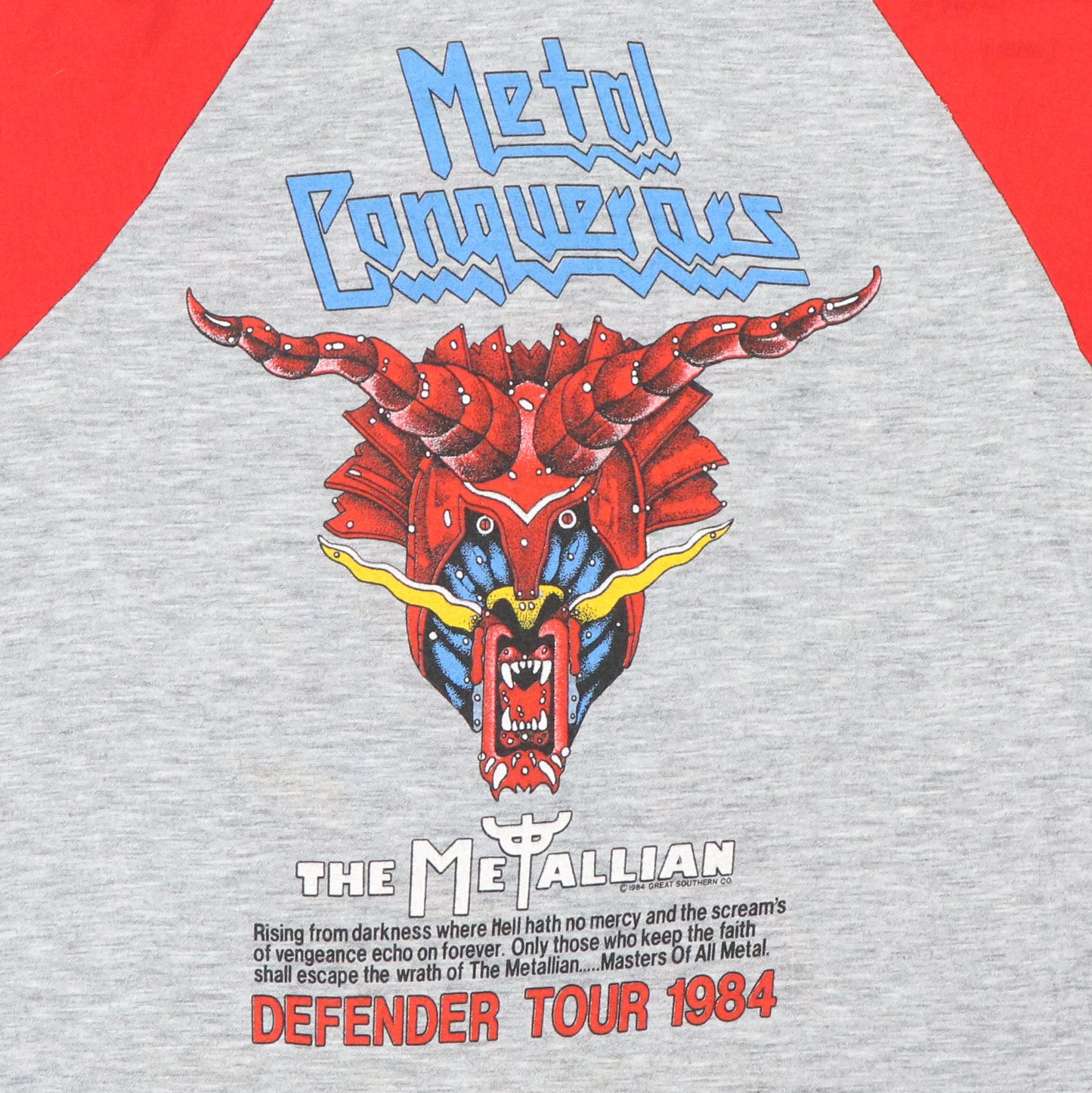 1984 Judas Priest Metal Conquerors Tour Jersey Shirt