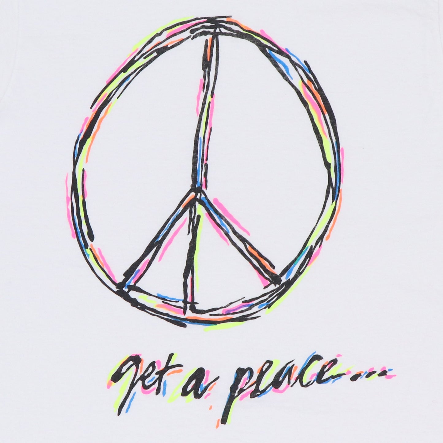 1990s Peace Sign Get A Peace Shirt