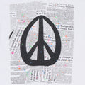 1990s Peace Sign Newspaper War Shirt