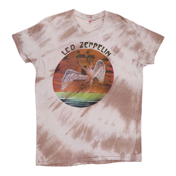 1970s Led Zeppelin Swan Song Tie Dye Shirt