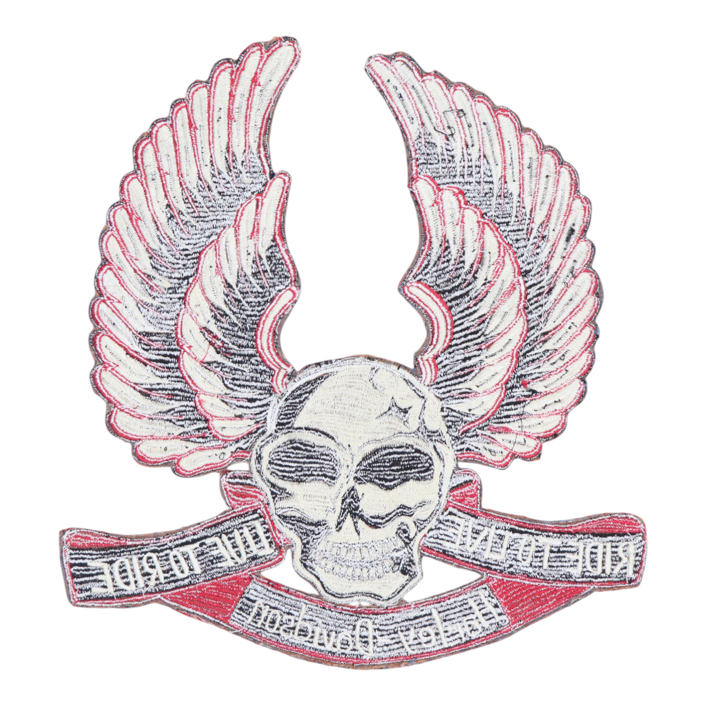 1970s Harley Davidson Ride To Live Skull Patch