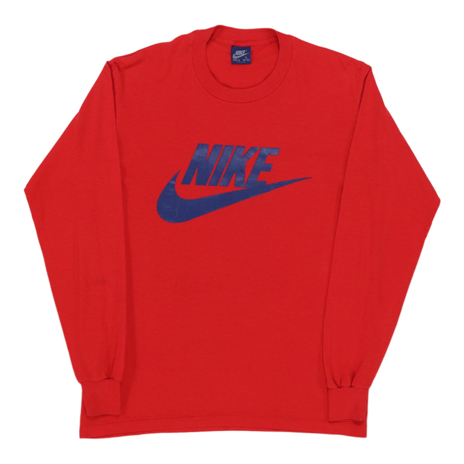 Red long best sale sleeve shirt nike