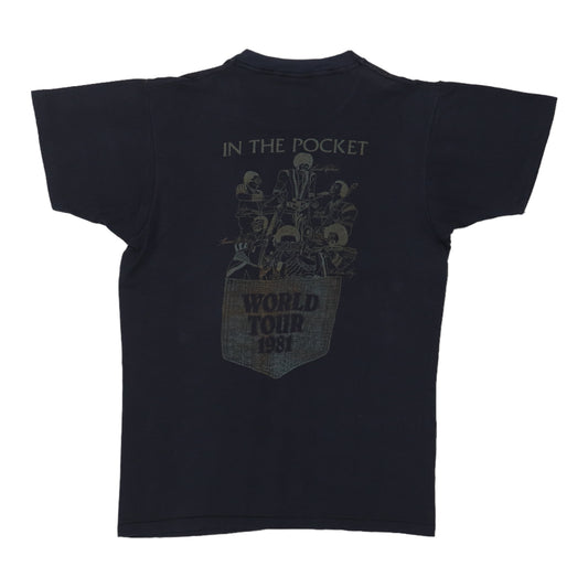 1981 Commodores In The Pocket World Tour Shirt