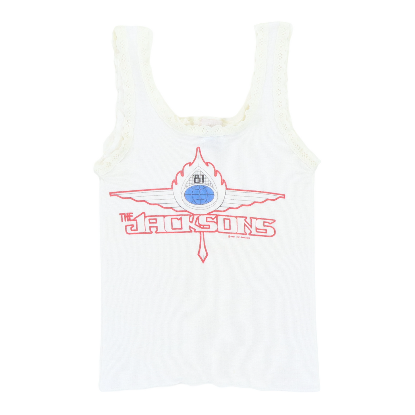 1981 The Jacksons Tour Lace Tank Top