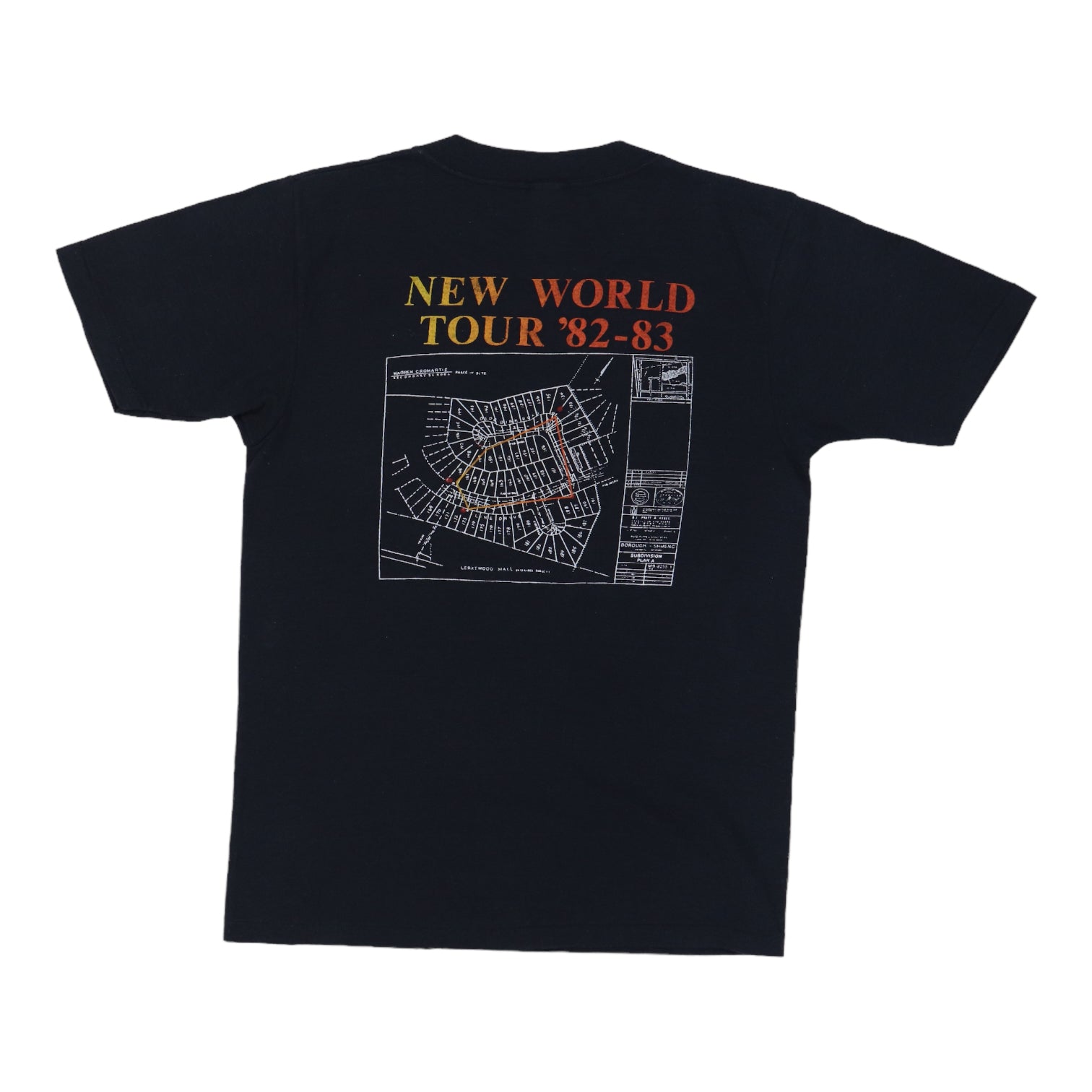 Vintage 1982 Rush Signals New World Tour Shirt