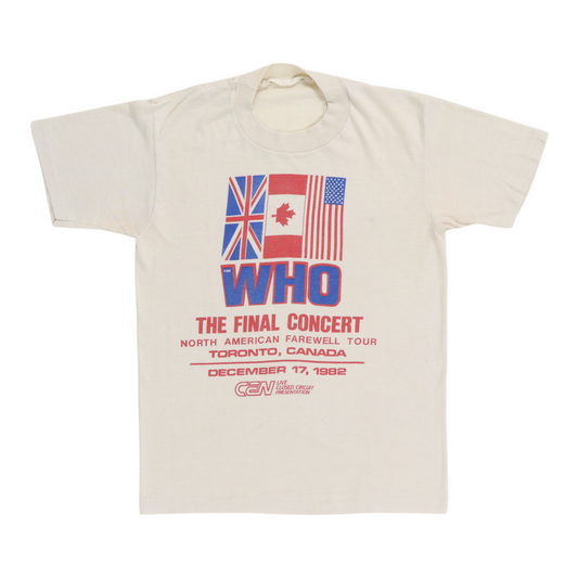 1982 The Who Final Concert Shirt