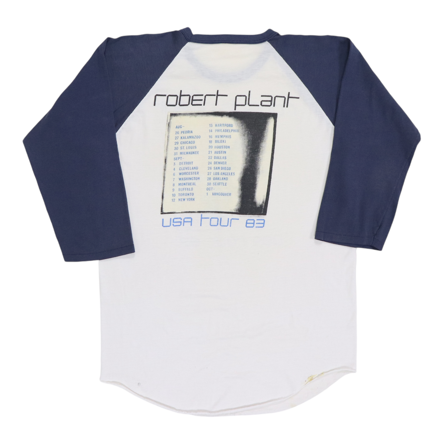 1983 Robert Plant USA Tour Jersey Shirt