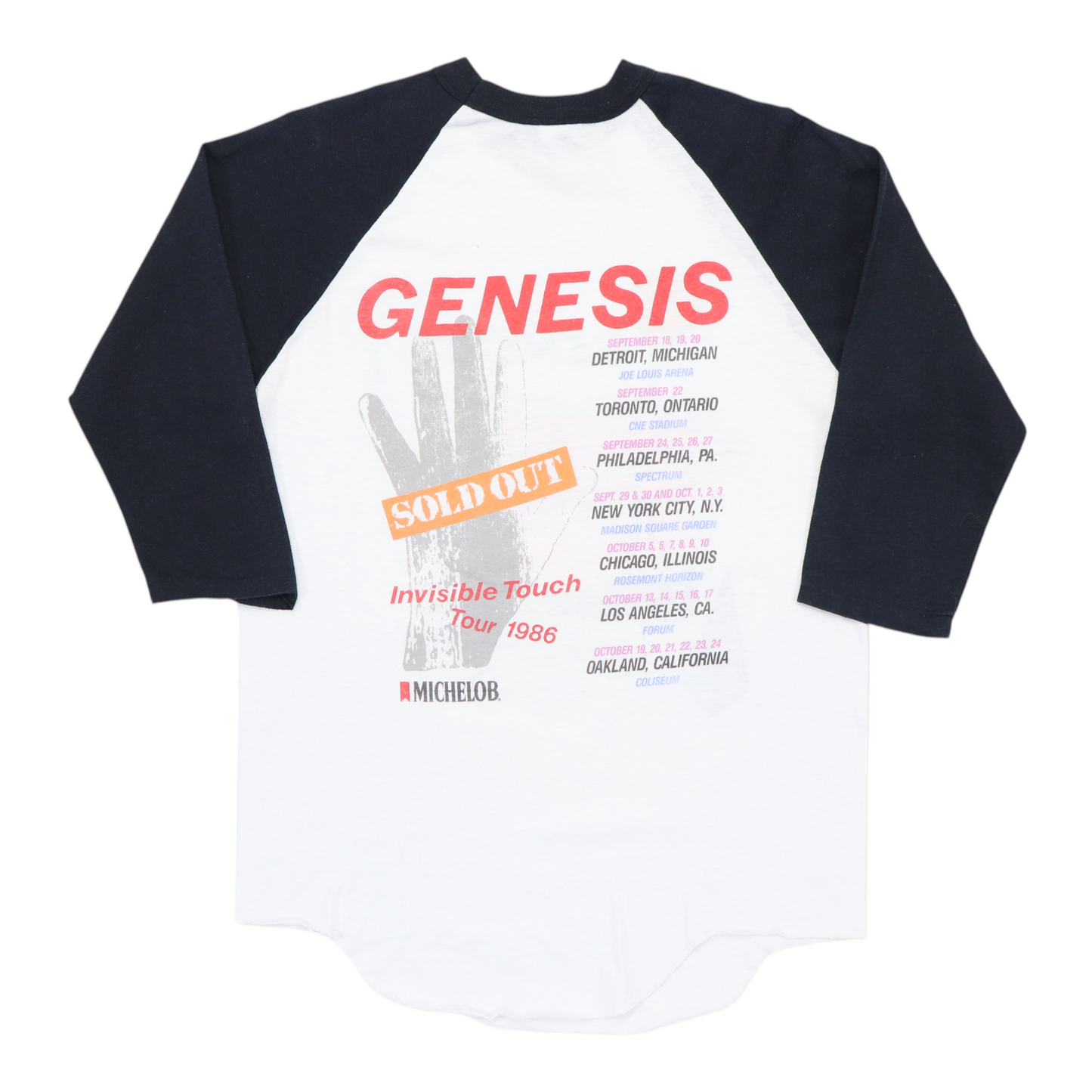 1986 Genesis Land Of Confusion Tour Jersey Shirt